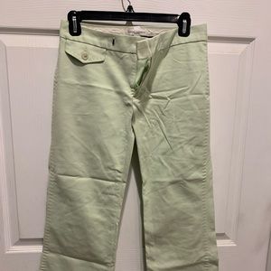Banana Republic light lime green capris